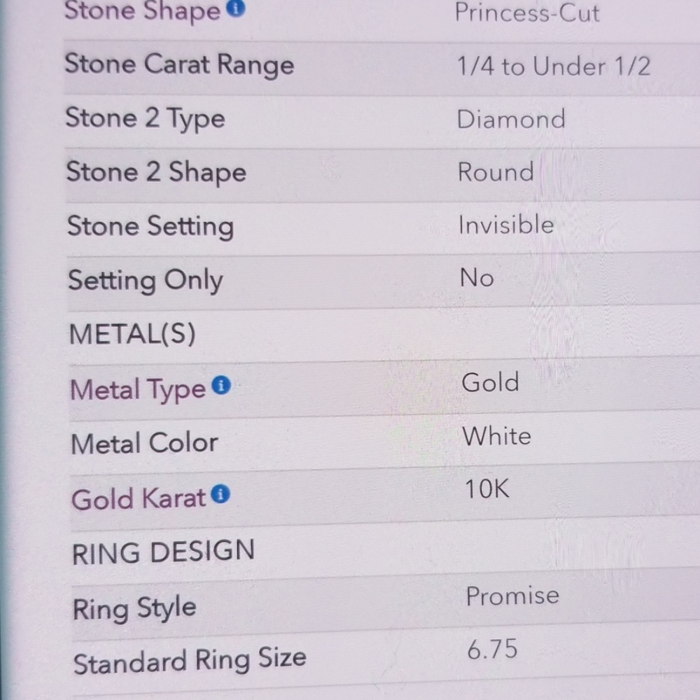 Kays 10k white gold ring with 1/4CTW diamonds - Picture 8 of 8